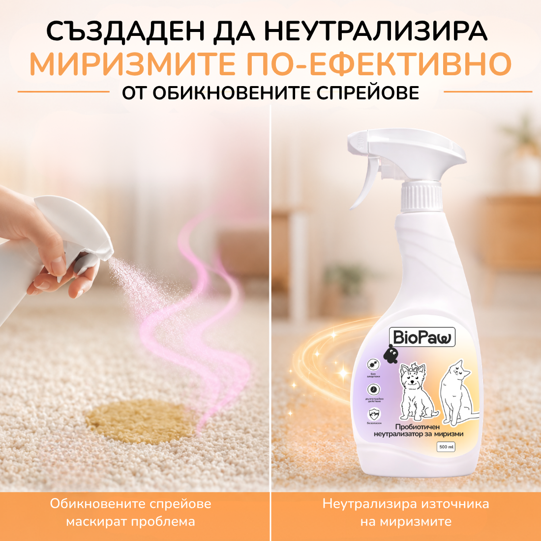 Пробиотичен неутрализатор на миризми